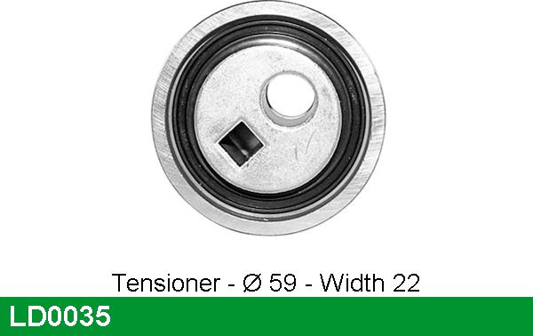 LUCAS LD0035 - Rola intinzator,curea distributie aaoparts.ro