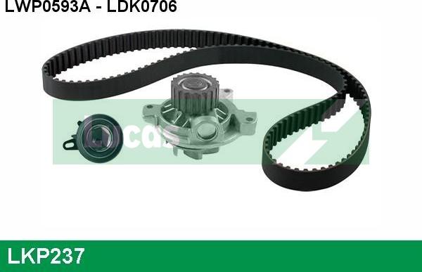 LUCAS LKP237 - Set pompa apa + curea dintata aaoparts.ro