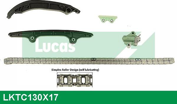 LUCAS LKTC130X17 - Chit lant de distributie aaoparts.ro