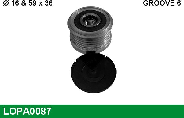 LUCAS LOPA0087 - Fulie, alternator aaoparts.ro