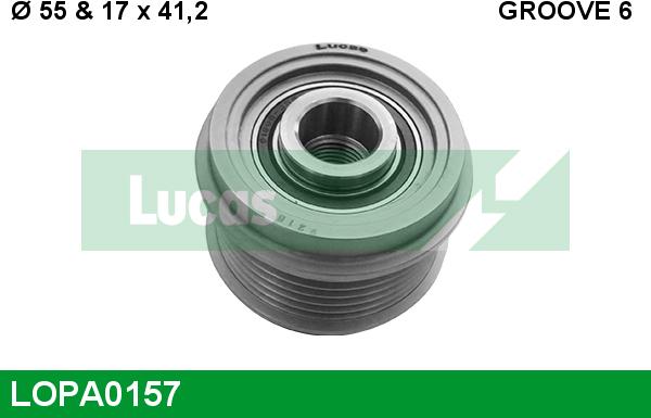 LUCAS LOPA0157 - Fulie, alternator aaoparts.ro