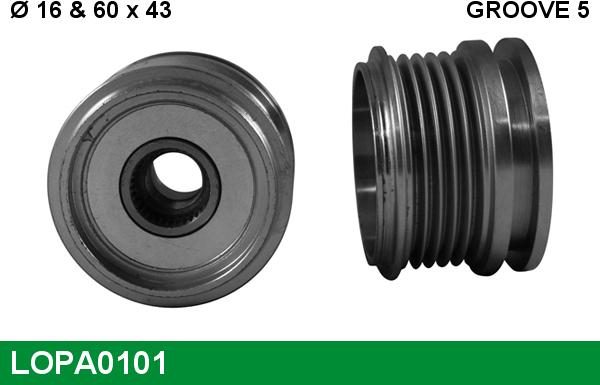 LUCAS LOPA0101 - Fulie, alternator aaoparts.ro