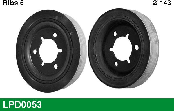 LUCAS LPD0053 - Fulie curea, arbore cotit aaoparts.ro