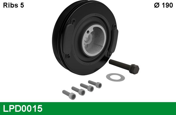 LUCAS LPD0015 - Fulie curea, arbore cotit aaoparts.ro