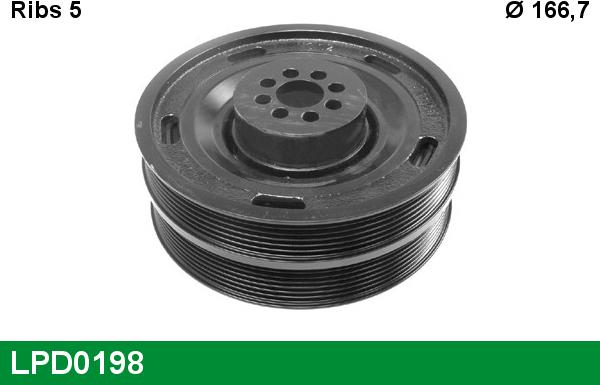 LUCAS LPD0198 - Fulie curea, arbore cotit aaoparts.ro