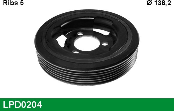 LUCAS LPD0204 - Fulie curea, arbore cotit aaoparts.ro