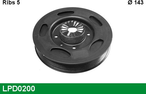 LUCAS LPD0200 - Fulie curea, arbore cotit aaoparts.ro