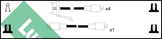 LUCAS LUC4114 - Set cablaj aprinder aaoparts.ro