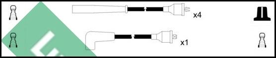 LUCAS LUC7151 - Set cablaj aprinder aaoparts.ro