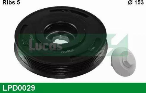 Lucas Engine Drive LPD0029 - Fulie curea, arbore cotit aaoparts.ro