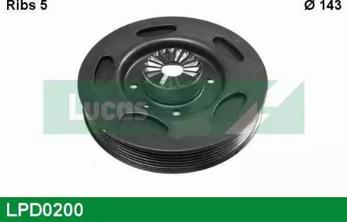 Lucas Engine Drive LPD0200 - Fulie curea, arbore cotit aaoparts.ro