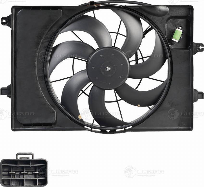 Luzar LFK 0821 - Ventilator, radiator aaoparts.ro
