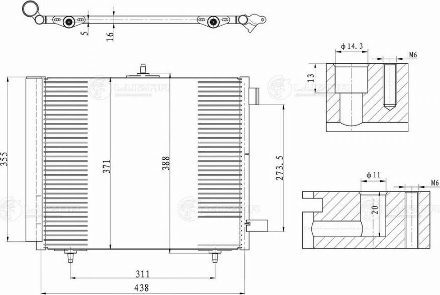 Luzar LRAC 2008 - Condensator, climatizare aaoparts.ro