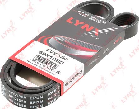 LYNXauto 6PK1550 - Curea transmisie cu caneluri aaoparts.ro