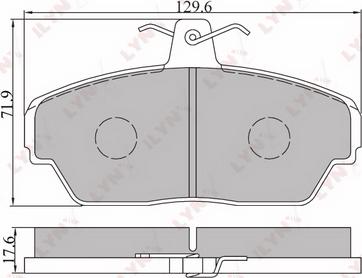 LYNXauto BD-4604 - Set placute frana,frana disc aaoparts.ro