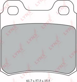 LYNXauto BD-5909 - Set placute frana,frana disc aaoparts.ro