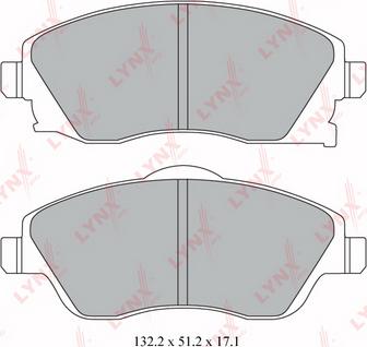 LYNXauto BD-5915 - Set placute frana,frana disc aaoparts.ro