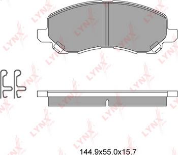 LYNXauto BD-5504 - Set placute frana,frana disc aaoparts.ro
