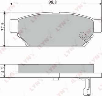 LYNXauto BD-5516 - Set placute frana,frana disc aaoparts.ro