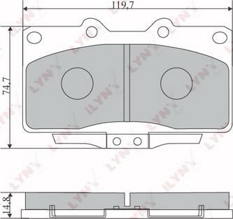 Dynamatrix DBP1448 - Set placute frana,frana disc aaoparts.ro