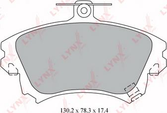 LYNXauto BD-5522 - Set placute frana,frana disc aaoparts.ro