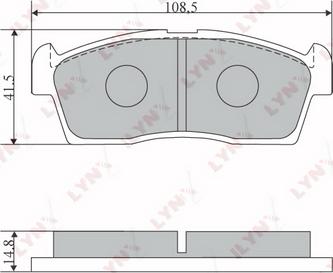 LYNXauto BD-5107 - Set placute frana,frana disc aaoparts.ro