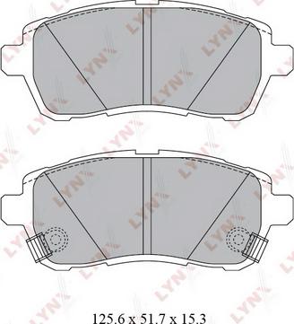 LYNXauto BD-5123 - Set placute frana,frana disc aaoparts.ro