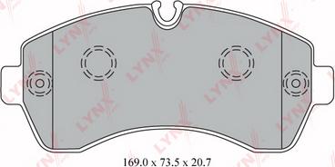 LYNXauto BD-5343 - Set placute frana,frana disc aaoparts.ro