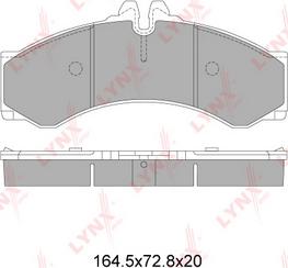LYNXauto BD-5352 - Set placute frana,frana disc aaoparts.ro