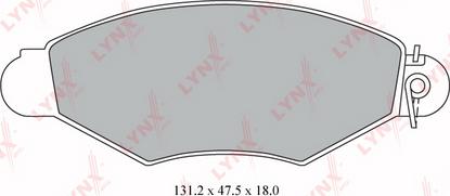 LYNXauto BD-6309 - Set placute frana,frana disc aaoparts.ro