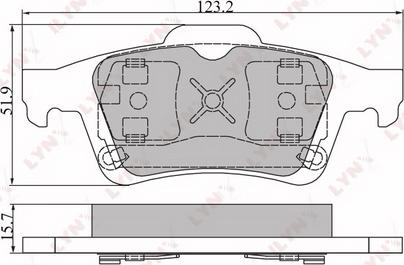 LYNXauto BD-6302 - Set placute frana,frana disc aaoparts.ro