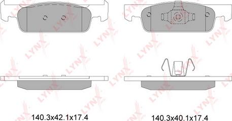 LYNXauto BD-6322 - Set placute frana,frana disc aaoparts.ro