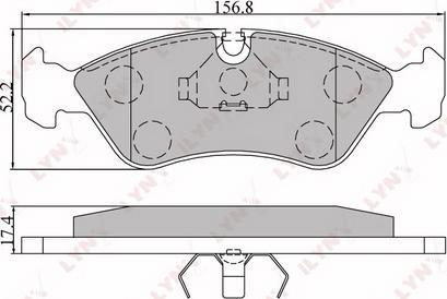 LYNXauto BD-1402 - Set placute frana,frana disc aaoparts.ro