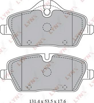 LYNXauto BD-1429 - Set placute frana,frana disc aaoparts.ro