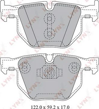 LYNXauto BD-1428 - Set placute frana,frana disc aaoparts.ro
