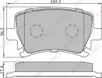 LYNXauto BD-1204 - Set placute frana,frana disc aaoparts.ro