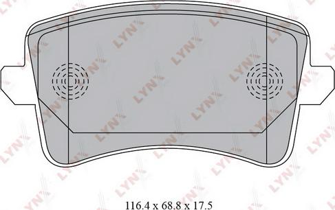 LYNXauto BD-1223 - Set placute frana,frana disc aaoparts.ro