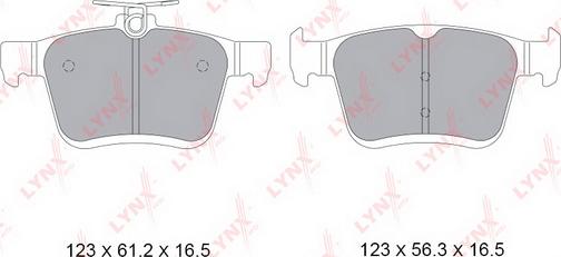 LYNXauto BD-8045 - Set placute frana,frana disc aaoparts.ro