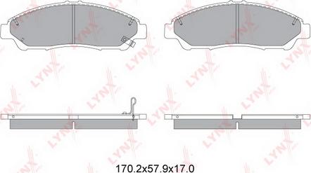 LYNXauto BD-3436 - Set placute frana,frana disc aaoparts.ro