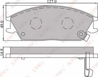 LYNXauto BD-3601 - Set placute frana,frana disc aaoparts.ro