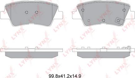 LYNXauto BD-3632 - Set placute frana,frana disc aaoparts.ro