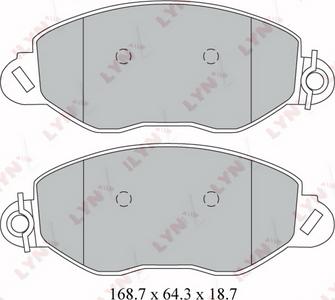 LYNXauto BD-3032 - Set placute frana,frana disc aaoparts.ro