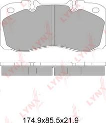 LYNXauto BD-2831 - Set placute frana,frana disc aaoparts.ro