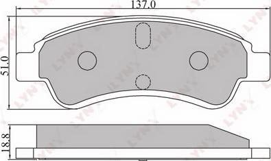 LYNXauto BD-2201 - Set placute frana,frana disc aaoparts.ro