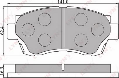 LYNXauto BD-7520 - Set placute frana,frana disc aaoparts.ro