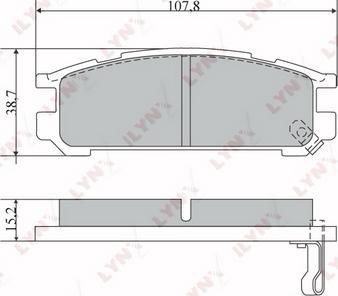 LYNXauto BD-7109 - Set placute frana,frana disc aaoparts.ro
