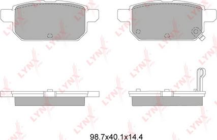 LYNXauto BD-7314 - Set placute frana,frana disc aaoparts.ro