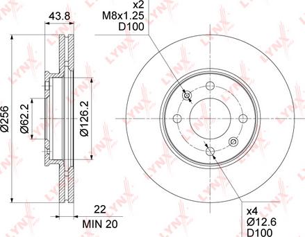 LYNXauto BN-1431 - Disc frana aaoparts.ro