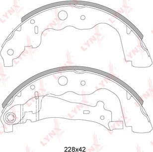 LYNXauto BS-6304 - Set saboti frana aaoparts.ro