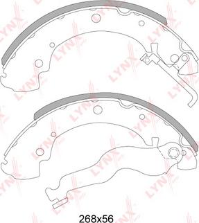 LYNXauto BS-8003 - Set saboti frana aaoparts.ro